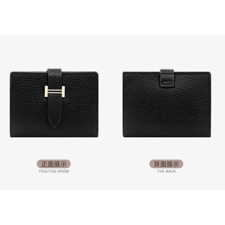 字母Ｈ時尚皮革9卡+2格零錢包-細節圖9