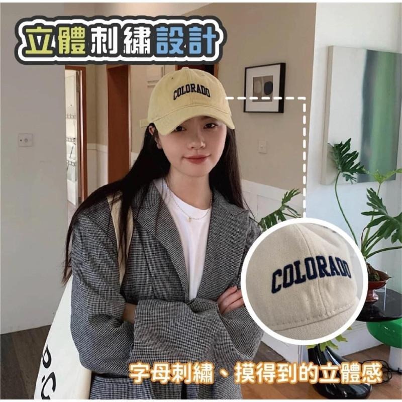 韓版顯臉瘦Colorado棒球帽鴨舌帽-細節圖3