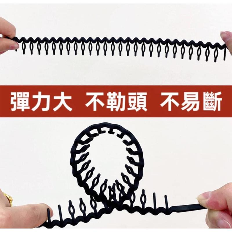 韓國植絨防滑無痛髮箍（一組8個）-細節圖5
