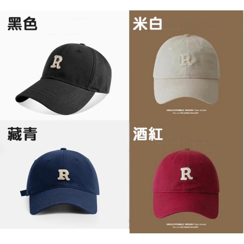 韓版字母R顯臉瘦棒球帽鴨舌帽-細節圖9