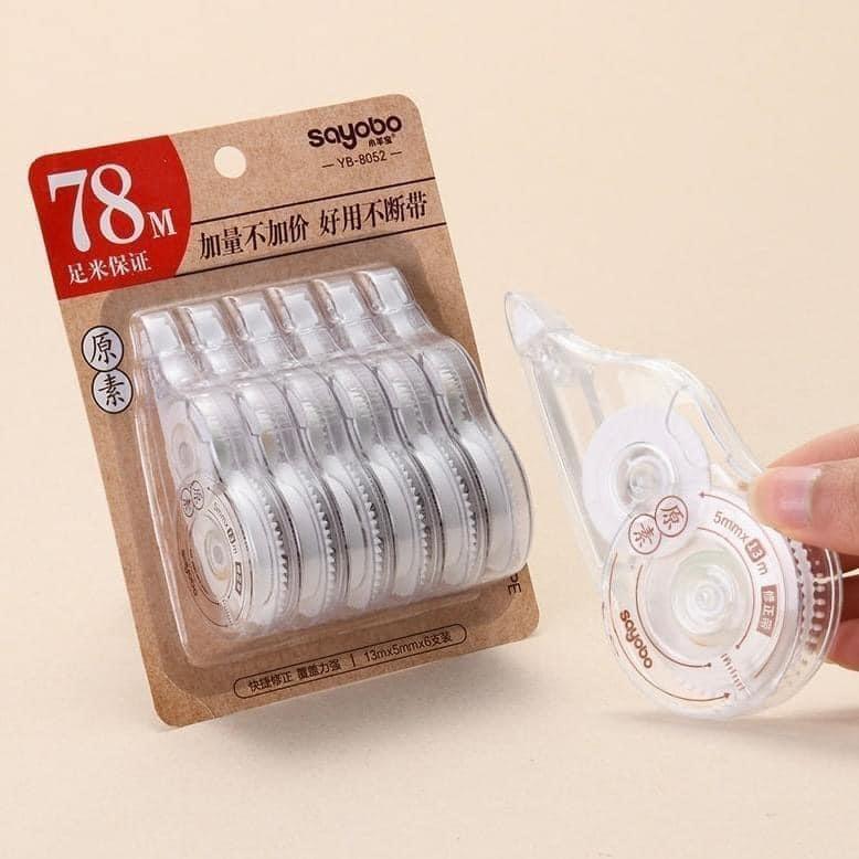 78米超薄不斷帶修正帶6入組-細節圖9