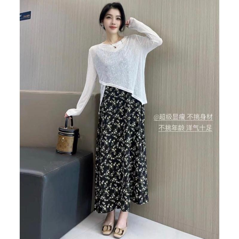 夏季碎花仙女收腰顯瘦吊帶裙-細節圖2