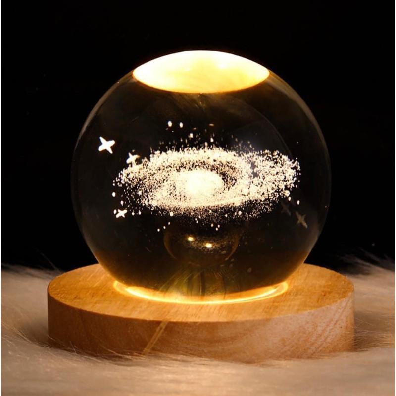 3D水晶球立體宇宙星雲小夜燈-細節圖6