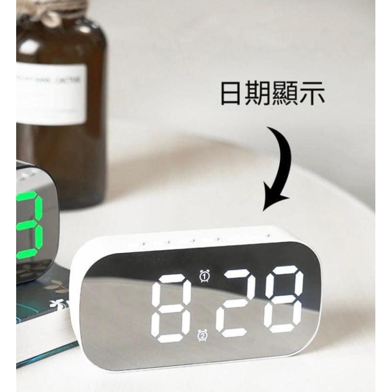 鏡面LED顯示溫度日期電子鬧鐘-細節圖5