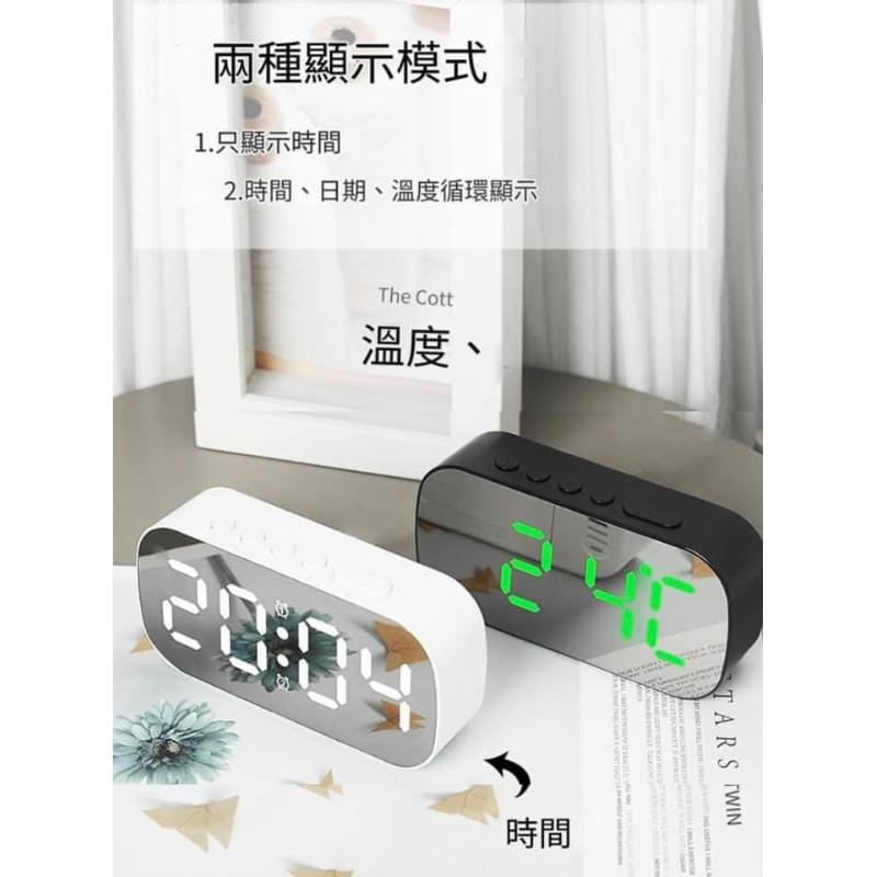 鏡面LED顯示溫度日期電子鬧鐘-細節圖6