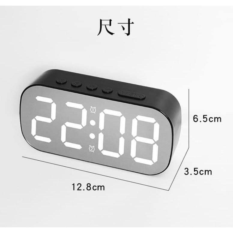 鏡面LED顯示溫度日期電子鬧鐘-細節圖8