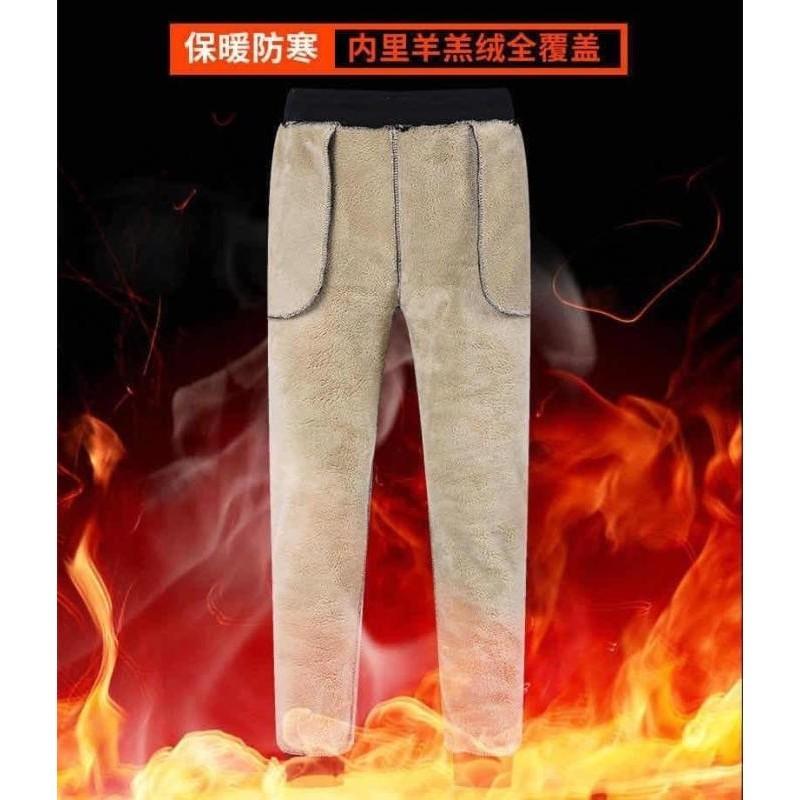 羊羔毛超級加厚抗寒保暖運動褲-細節圖5