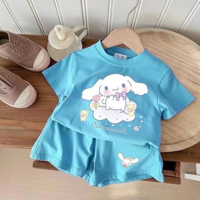 女童卡通短袖Ｔ恤兩件套裝-細節圖2