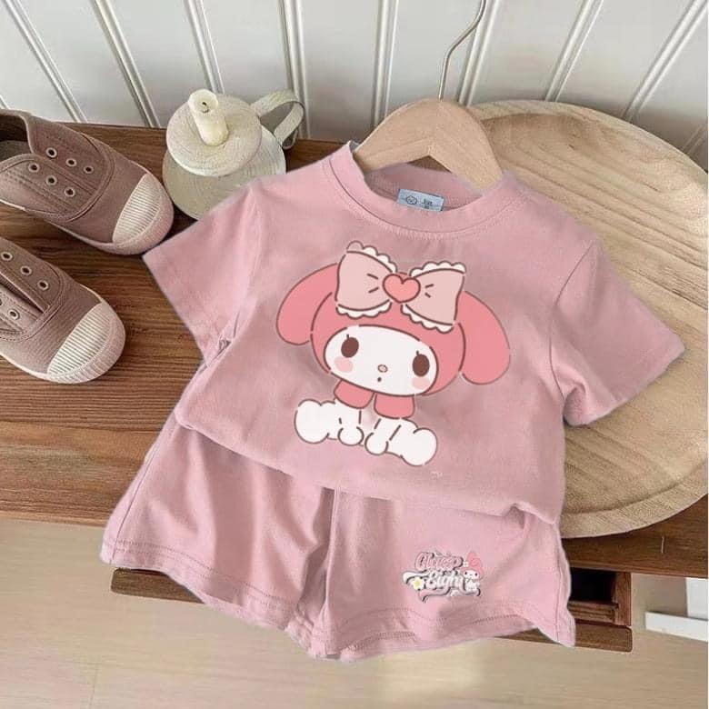 女童卡通短袖Ｔ恤兩件套裝-細節圖4