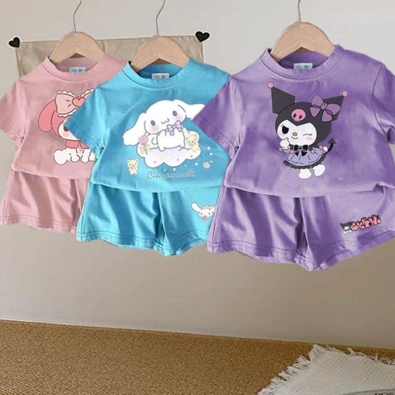 女童卡通短袖Ｔ恤兩件套裝-細節圖7
