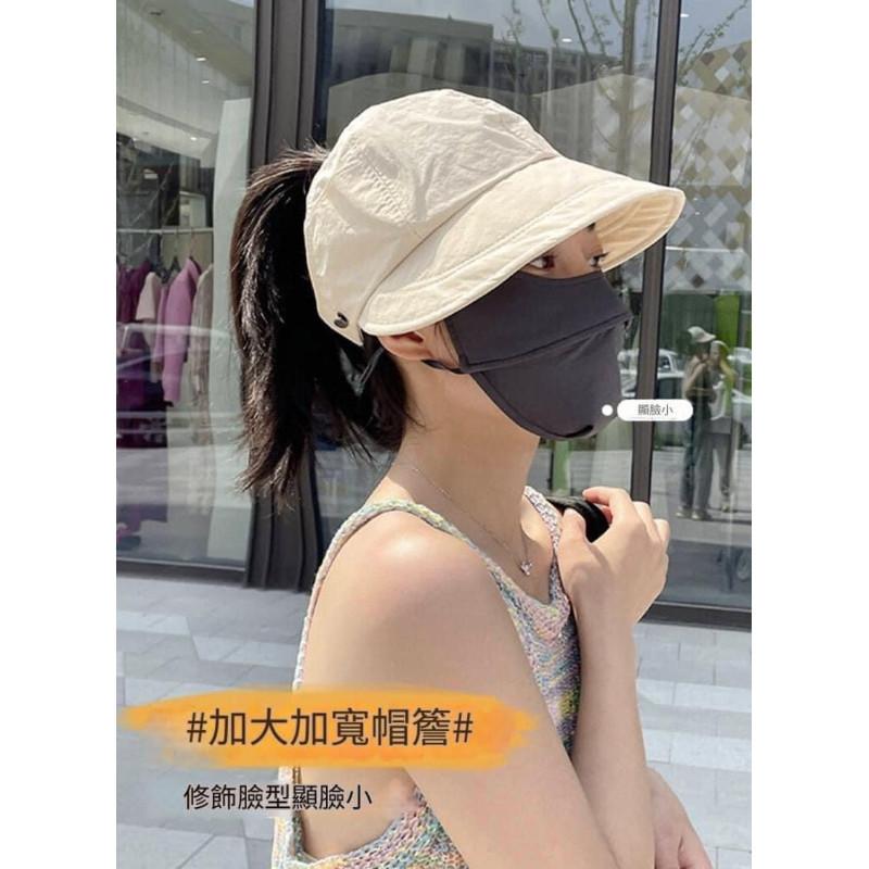 趙露思同款可扎馬尾防曬帽-細節圖6
