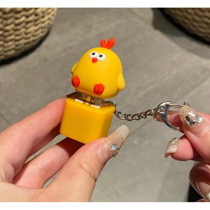 缽缽雞聲光解壓鍵盤按鍵鑰匙扣掛-細節圖5