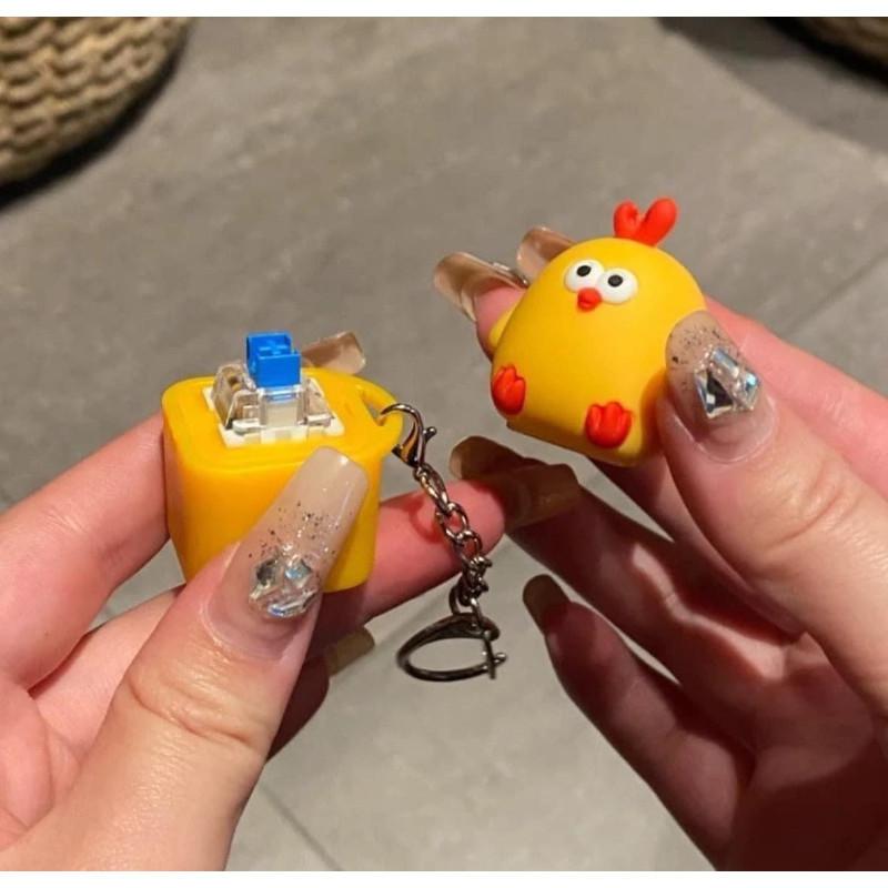 缽缽雞聲光解壓鍵盤按鍵鑰匙扣掛-細節圖6