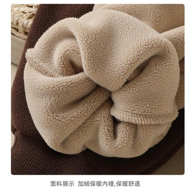 兒童熊熊圖案加厚奧粒绒保暖褲-細節圖4
