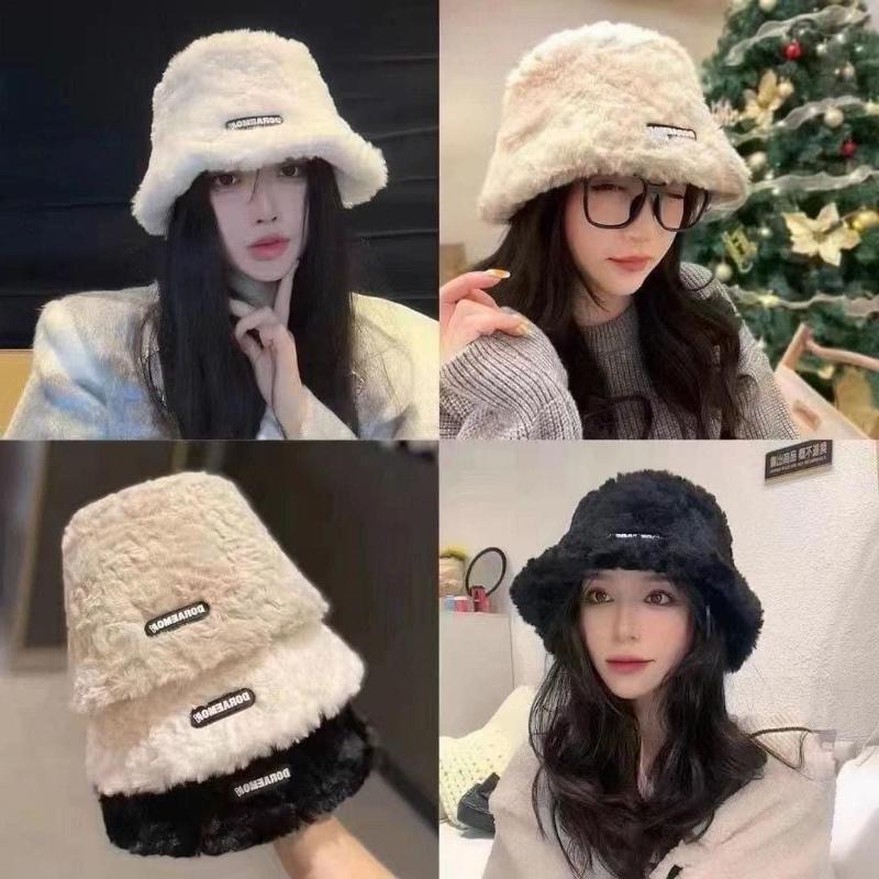 DORAEMOH加厚防寒羊羔毛顯臉小漁夫帽-細節圖5