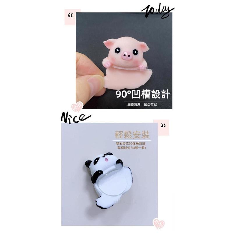 可愛趴趴翻牆療癒公仔動物(一組6隻)-細節圖5