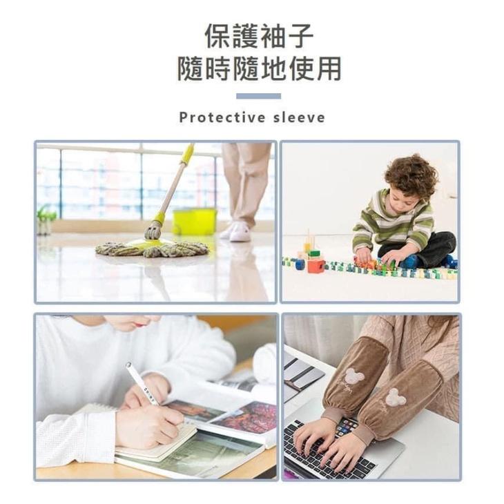 加長款防污水晶絨露指袖套-細節圖2