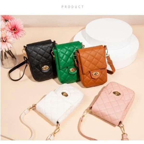 新款小香風菱格手機斜挎小包-細節圖4