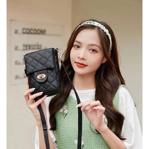 新款小香風菱格手機斜挎小包-細節圖8