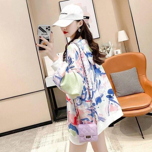 馬卡龍迷彩連帽休閒衫-細節圖3