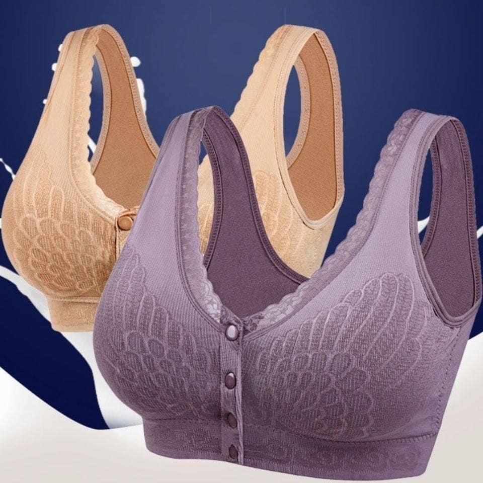 前釦式無鋼圈媽咪內衣(2件入)-細節圖2