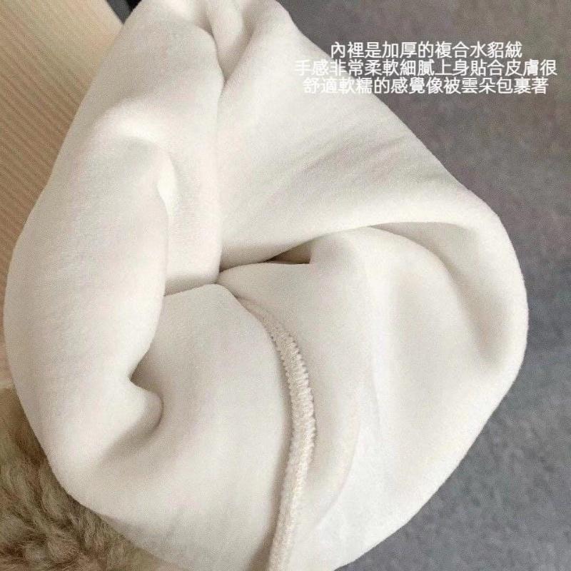 雪尼爾整件加絨加厚高腰顯瘦闊腿褲-細節圖7