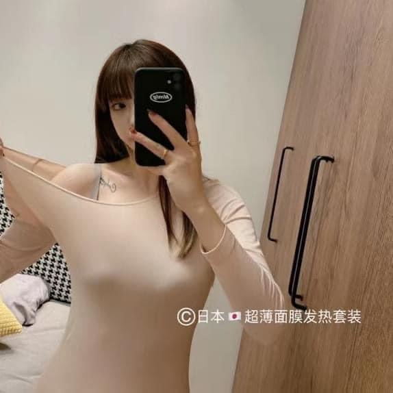 出口日本超薄塑身保暖發熱衣褲兩件套-細節圖8