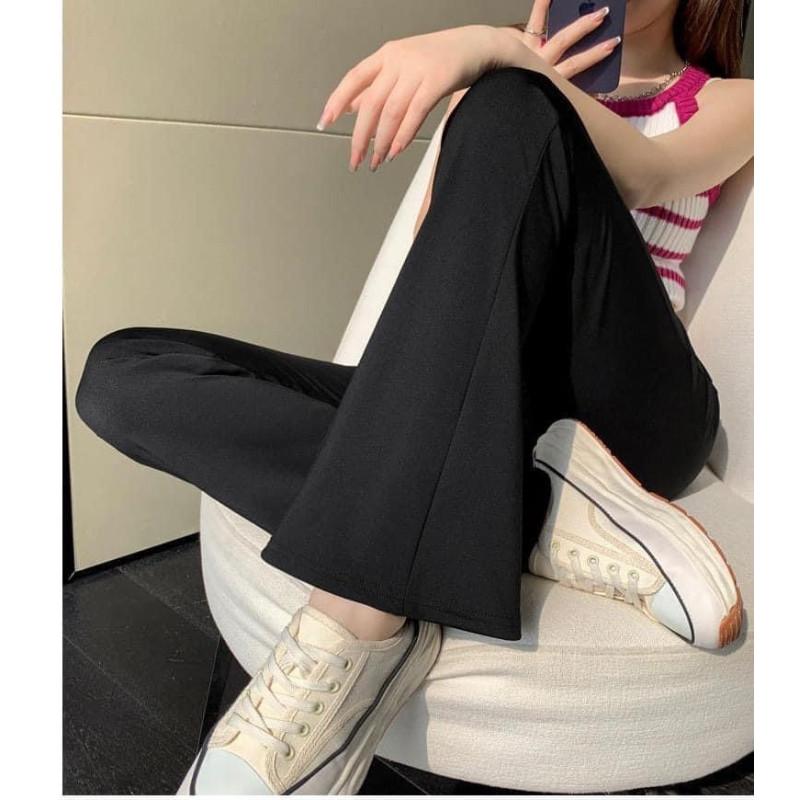 增高顯瘦微喇叭高腰鯊魚褲-細節圖6