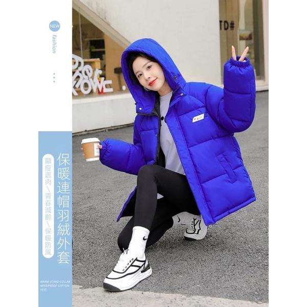 女款立體修身顯瘦羽絨棉連帽外套-細節圖4