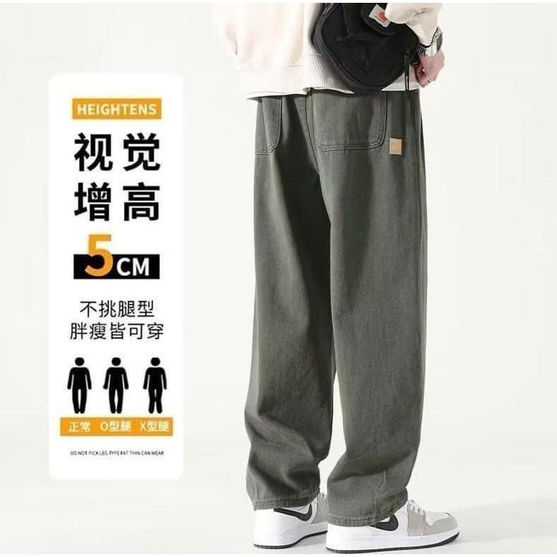 美式男女款寬鬆直筒休閒工裝褲-細節圖4