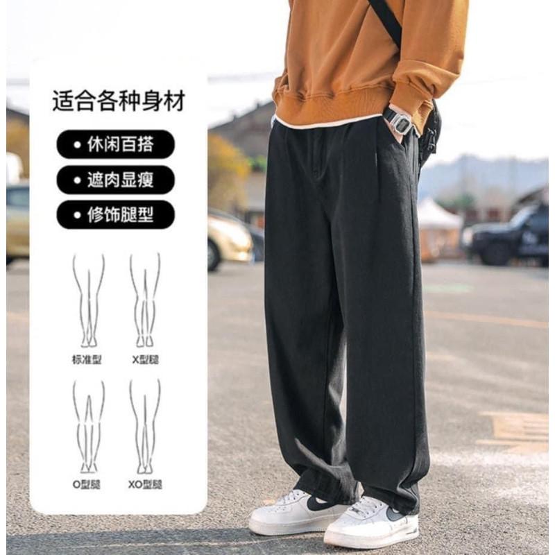 美式男女款寬鬆直筒休閒工裝褲-細節圖7