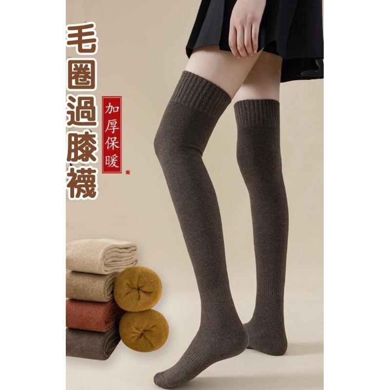 加厚毛圈保暖顯瘦長筒襪過膝襪-細節圖9