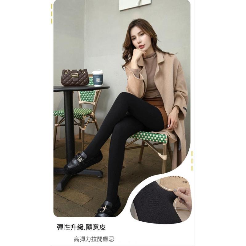 豎條紋棉質高腰美腿褲襪打底褲-細節圖4