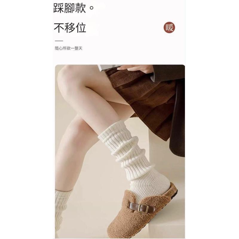 韓國年輕款堆堆襪針織踩腳襪套-細節圖5