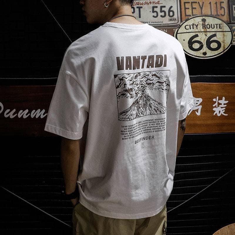 KITTY雜貨舖～男款火山爆發圓領休閒衫-細節圖2