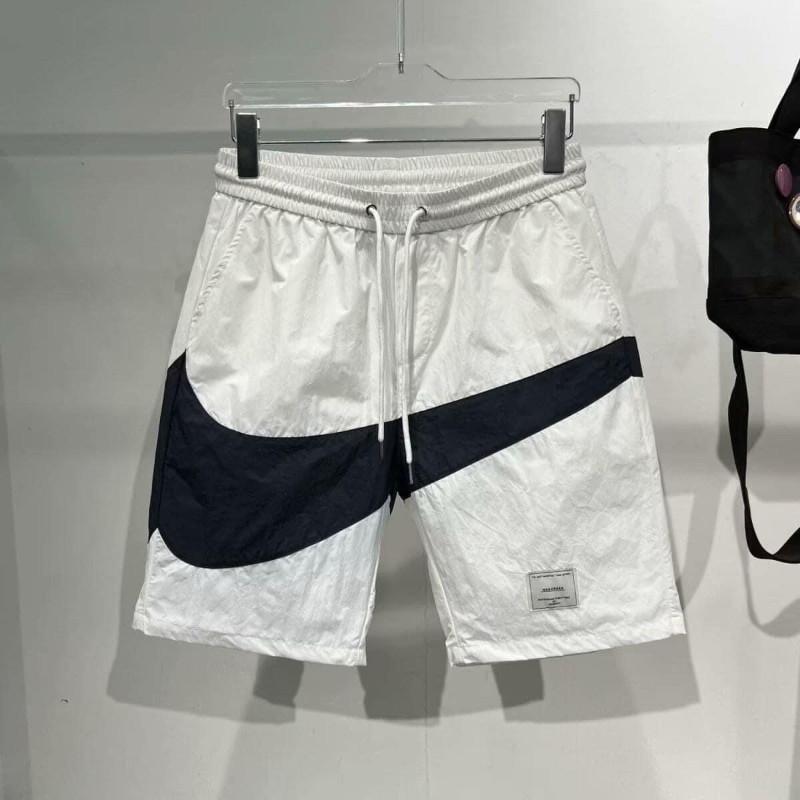 運動品牌大勾勾拼色休閒運動短褲-細節圖5