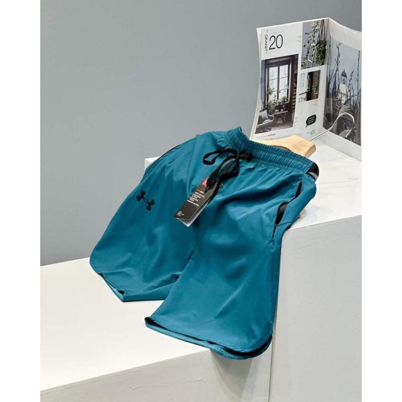 後口袋網眼鬆緊開衩運動短褲-細節圖2