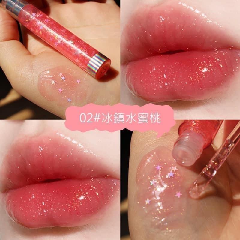 爆水粉嫩美唇細閃珠光唇蜜-細節圖2