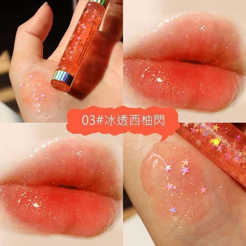 爆水粉嫩美唇細閃珠光唇蜜-細節圖5