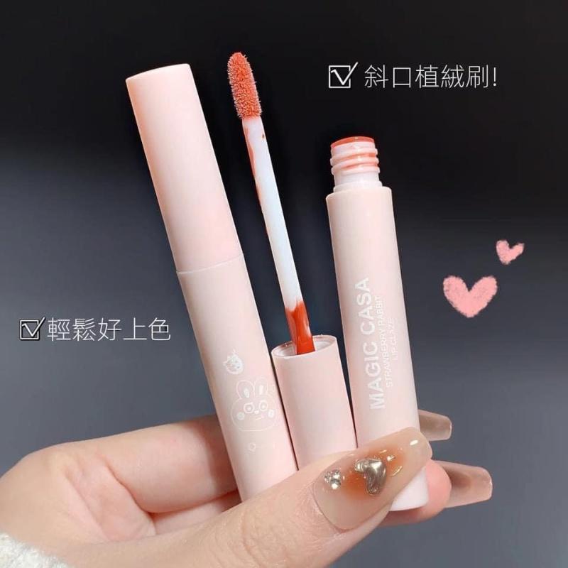 草莓兔鏡面水光唇釉6支盒裝-細節圖5