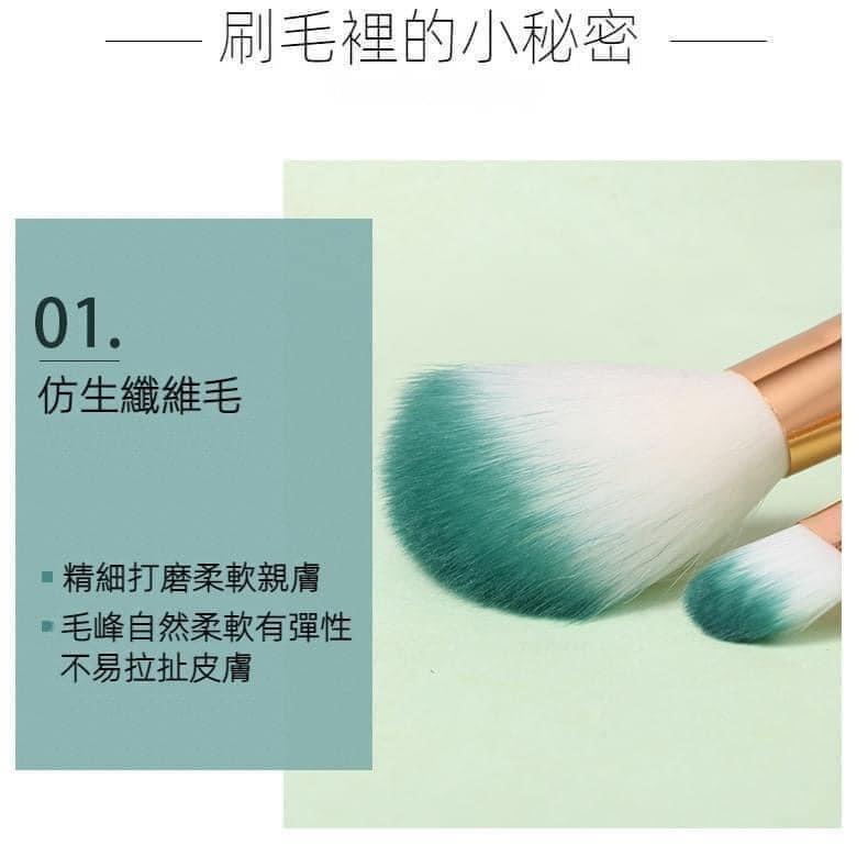 夢幻漸變美人魚尾化妝刷4件套-細節圖3