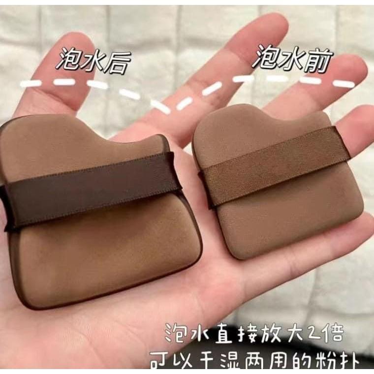 巧克力餅乾2合一氣墊粉撲6件組盒-細節圖2