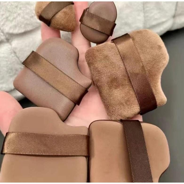 巧克力餅乾2合一氣墊粉撲6件組盒-細節圖6