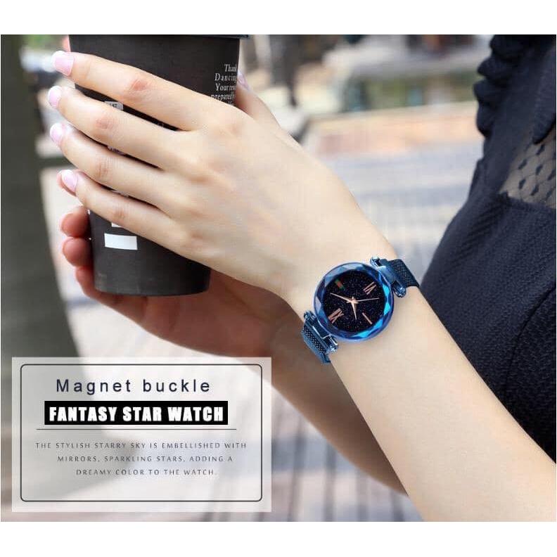 爆紅韓國吸磁閃亮星空石英錶-細節圖6
