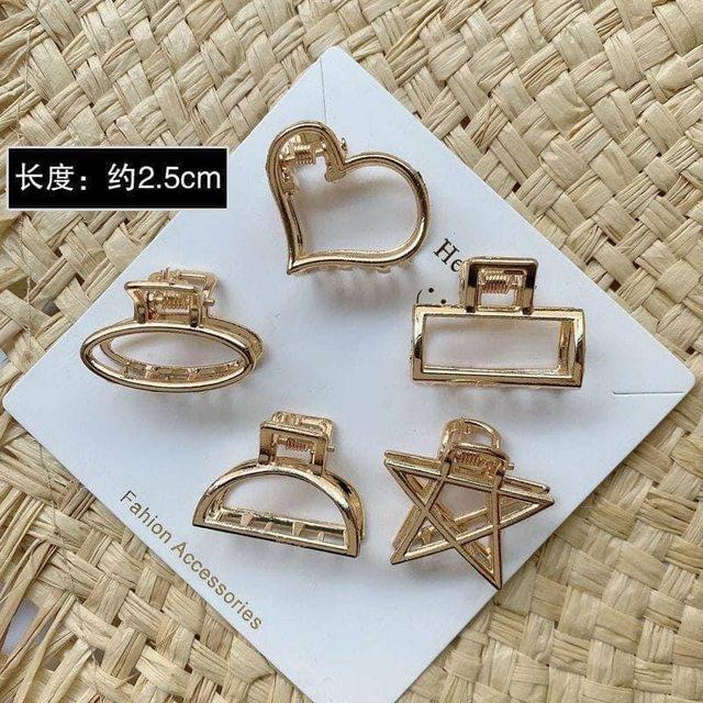 KITTY雜貨舖～簡約線條髮夾(5入)-細節圖5