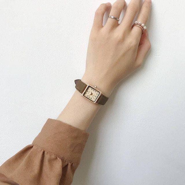 KITTY雜貨舖～復古風方形手錶-細節圖2