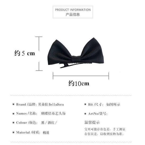 KITTY雜貨舖～蝴蝶結髮夾(2入組)-細節圖2