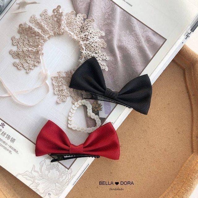 KITTY雜貨舖～蝴蝶結髮夾(2入組)-細節圖3