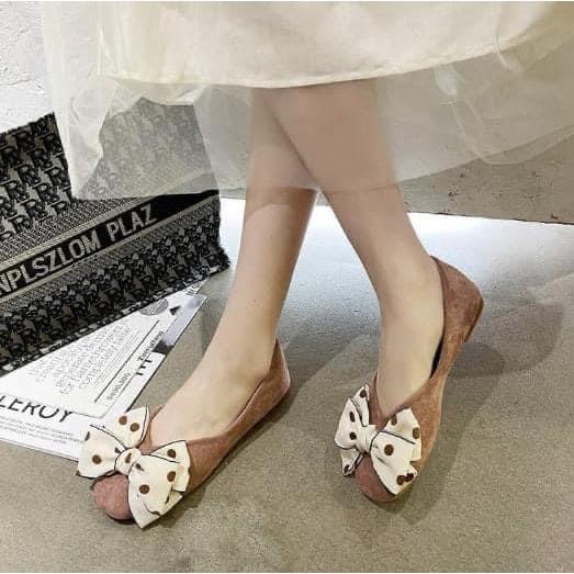 甜美圓點蝴蝶結軟底豆豆鞋-細節圖7