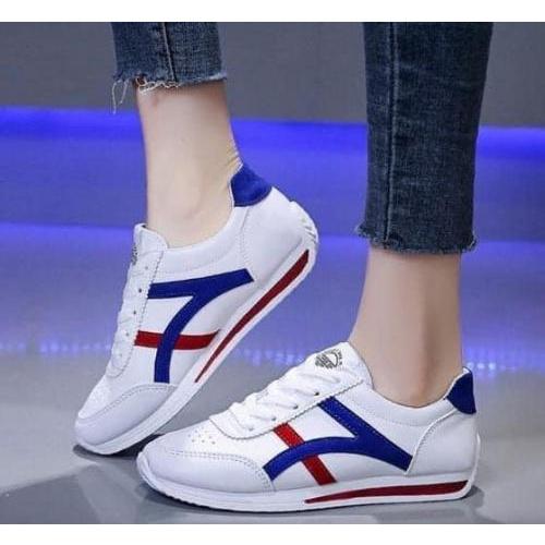 女士透氣皮面運動阿甘小白鞋-細節圖3